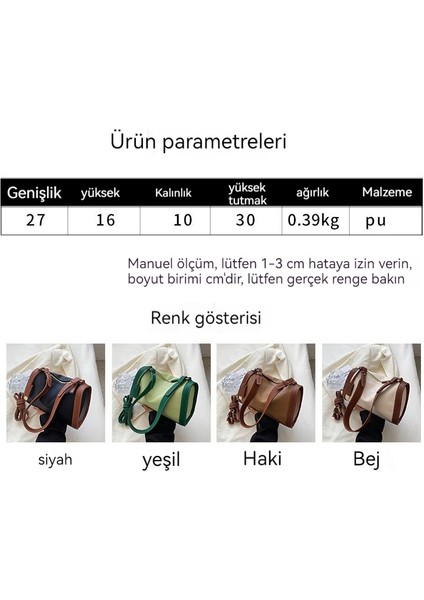 Büyük Kapasiteli Kontrast Renkli Yastık Çanta Kadın Banliyö Tüm Maç Omuzdan Askili Çanta Lychee Doku Trendy Askılı Çanta (Yurt Dışından) fiyatları
