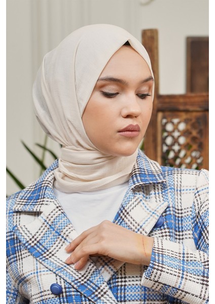Bej Loryan Scarf Shımmer Şal