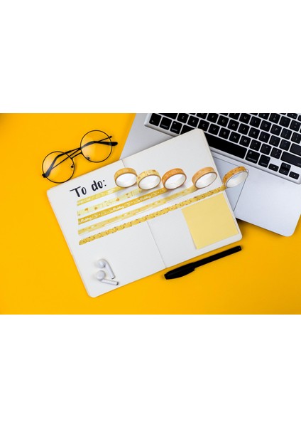 Dekoratif Bant Kağıt 5 Li Rulo Kutulu - Cheese Pudding modelleri