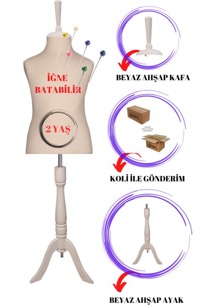 Çocuk Terzi ve Prova Mankeni 2 Yaş