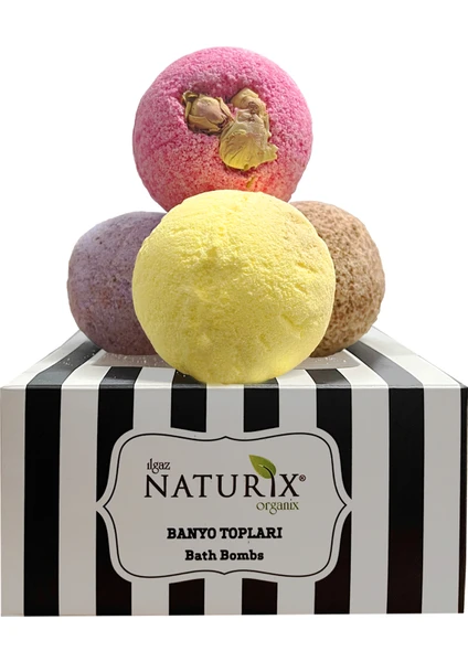 Banyo Topu Manikür Boy 4'ü Banyo Nem Bombası Küvet ve Jakuzi Köpüğü Topu Bath Bomb, Body Bomb