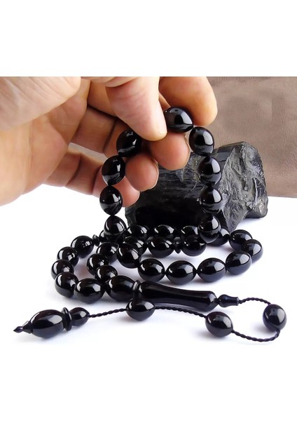 Usta Yapımı Erzurum Oltu Taşı Tesbih fırsatları