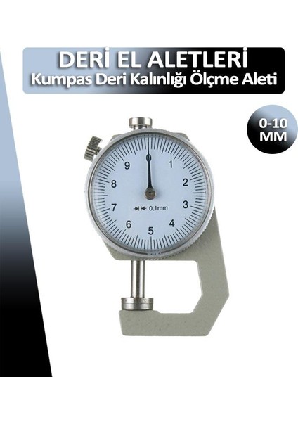 Deri Kalınlık Ölçme Aleti Paslanmaz Çelik