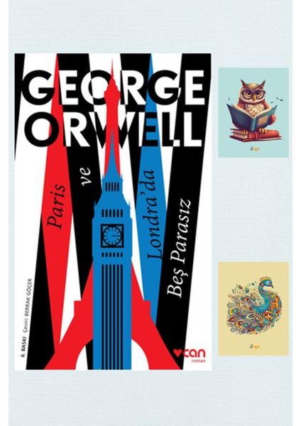 Paris ve Londra'da Beş Parasız - George Orwell + Not Defterli Seti