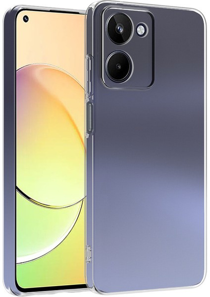 Realme 10 4g - Kılıf Şeffaf Slim Fitt Esnek Silikon Kapak