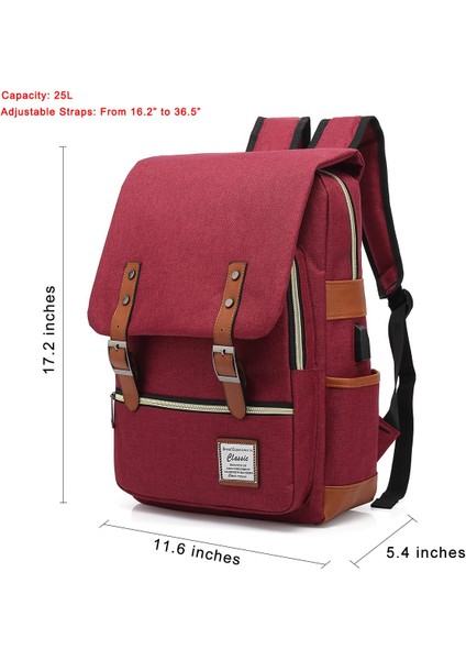 Erkek Ve Kadın Bilgisayar Sırt Çantası Usb Kişilik Retro Açık Tuval Büyük Seyahat Çantası (Yurt Dışından) fiyatları