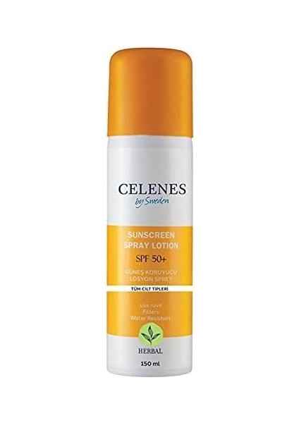 Celenes By Sweden Herbal Spf 50+ Güneş Koruyucu Spray Losyon (150 Ml)