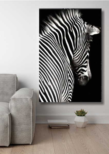 Nt Handmade Zebra 60X120CM Kanvas Tablo - Salon Oturma Yatak Odası Mutfak Ev Dekorasyon Antre Için Duvar Dekoru