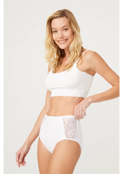 Dantel Detaylı Klasik Pamuklu Bato Külot 7'li Paket modelleri