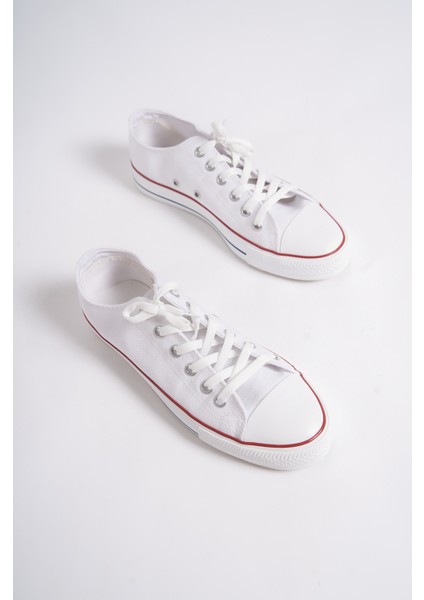 MBCVS200B Düz Taban Bağcıklı Erkek Beyaz Bez Spor Ayakkabı & Sneaker modelleri