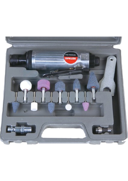 Rotake RT-1206K 16 Parça 6mm. 22000RPM Kalıpçı Taşlama Seti