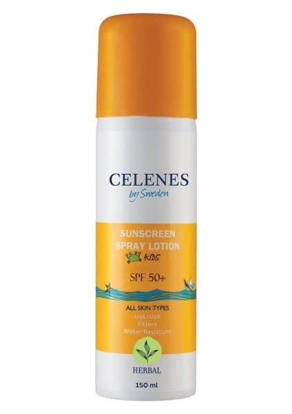 Celenes By Sweden Herbal Güneş Koruyucu Losyon Sprey 50 Spf 150ML/ Çocuk/tüm Cilt Tipleri