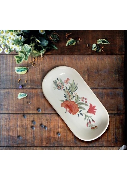 Noyan 16 cm Kayık Tabak Beyaz 004