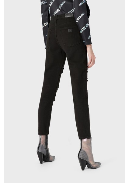 Pamuklu Yüksel Bel Slim Fit Yırtık Detaylı J51 Jeans Bayan Kot Pantolon 3RYJ51 Y1HRZ 1200