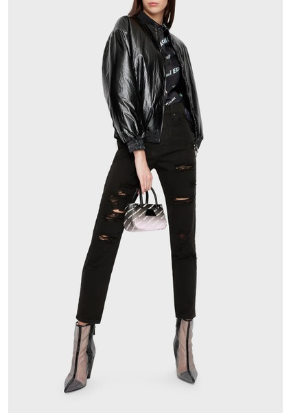 Pamuklu Yüksel Bel Slim Fit Yırtık Detaylı J51 Jeans Bayan Kot Pantolon 3RYJ51 Y1HRZ 1200