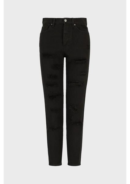 Pamuklu Yüksel Bel Slim Fit Yırtık Detaylı J51 Jeans Bayan Kot Pantolon 3RYJ51 Y1HRZ 1200