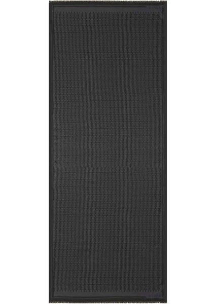 Iman I Siyah Pamuk Ipek Şal BR80X210