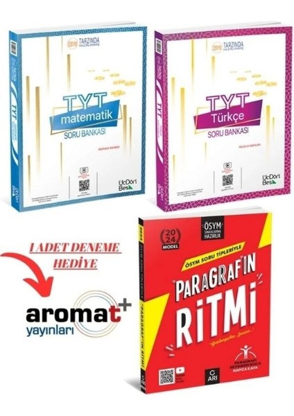 TYT Matematik-Türkçe+Paragrafın Ritmi Ösym Tarzında+ 1 Adet Aromat