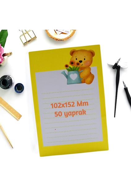 Dopp Çek-Kopar Desenli Bloknot 102X152 mm 50 Yaprak DOPP-N30CCK