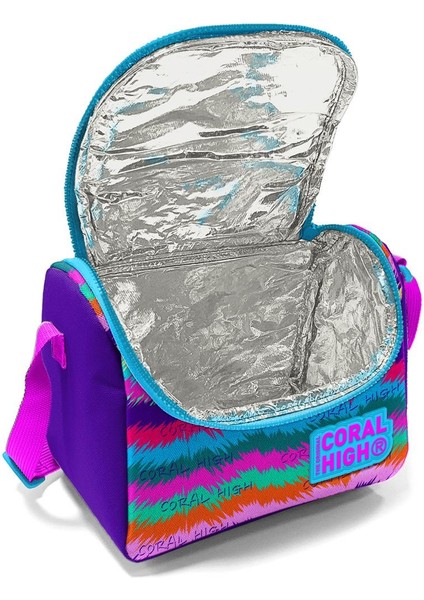 Mor Pembe Kedi Desenli 3’lü Okul Çanta Seti SET0123477