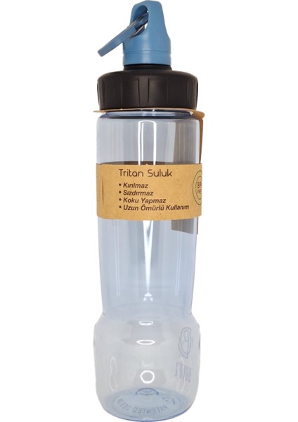 Tritan Kırılmaz Matara Kırılmaz Suluk 650ML Mavi Combo