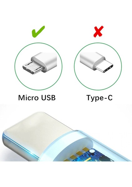 Oppo Lenova Samsung Uyumlu Micro USB Eski Tip Micro USB Girişli Hızlı Şarj Aleti