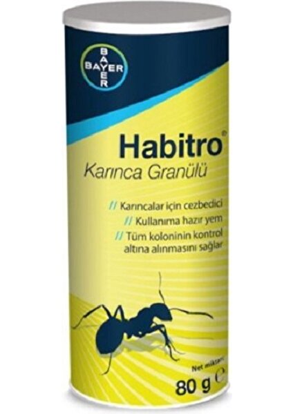 3 Adet 80 gr Bayer Habitro Haşere Karınca Ganülü Yemi