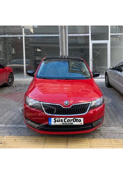Skoda Rapid Sinyalli 2015-2017 Uyumlu Batman Yarasa Ayna Kapağı Piano Black Abs Plastik indirimleri