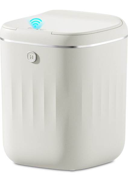 22 lt Akıllı Çöp Kovası - Krem Rengi (Yurt Dışından)