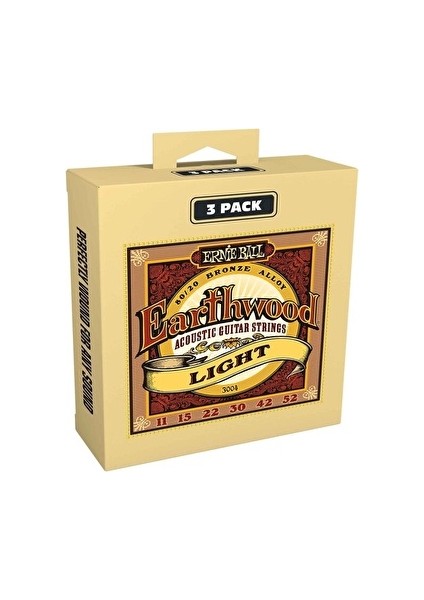 P03004 11-52 Earthwood Light 8020 Brnz Akustik Tel Seti 3lü Paket