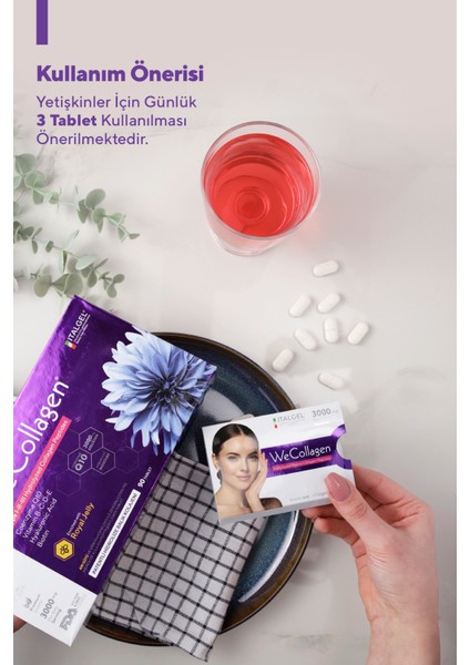 Wecollagen® 90 Tablet Vitamin Destekli Cilt Bakım Kolajeni