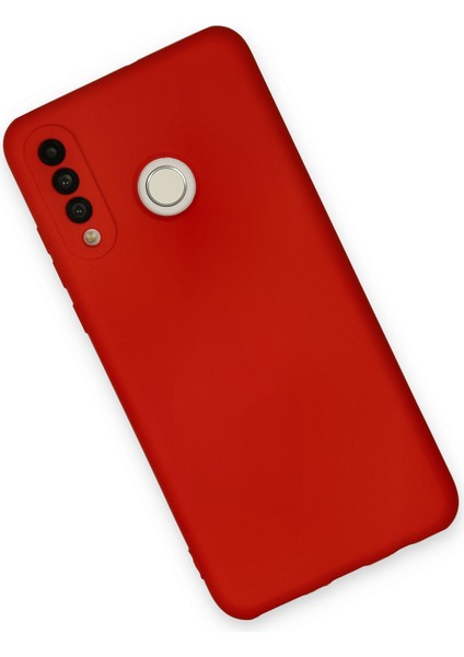 Huawei P30 Lite Kılıf Nano Içi Kadife Silikon - Kırmızı 300099