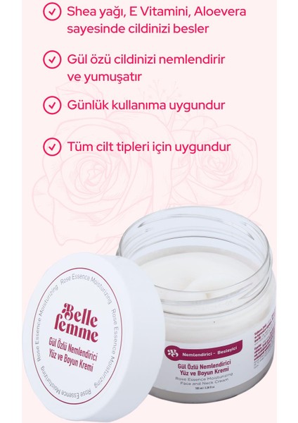 Gül Özlü Yüz ve Boyun Kremi Nemdirici ve Besleyici fiyatları