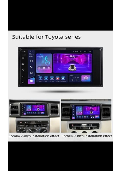 Toyota Corolla Sol 2002-07 Multimedya 4gb Ram 64 GB Hafıza CarPlay/androidauto kamera hediyeli
