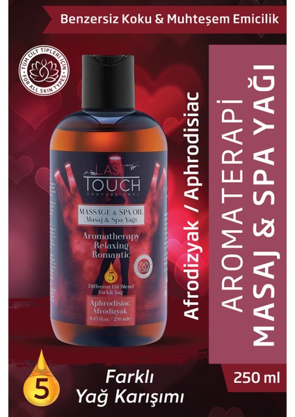 2'li Paket Aromaterapi Masaj Yağı Afrodizyak 250 ml - ve Masaj Kremi 100 ml