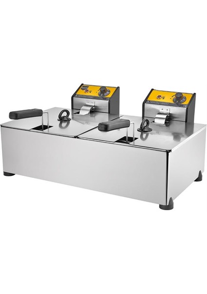 8+8 Lt Çiftli Elektrikli Fritöz fiyatları