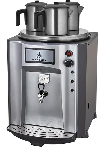 Premium Otomatik Su Alma 40 Litre Üç Demlikli Çay Kazanı Makinesi