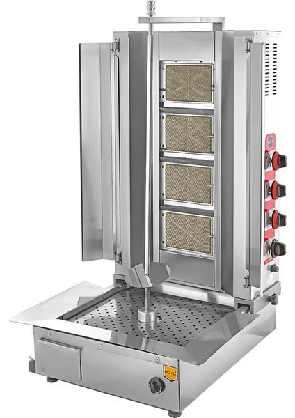 4 Radyanlı Alttan Motorlu Tüplü Döner Ocağı