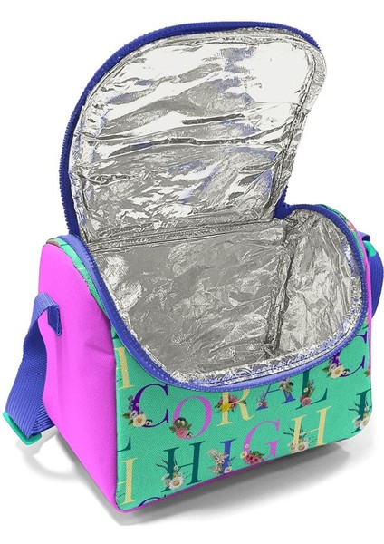 Kids Su Yeşili Açık Pembe Monogram Desenli 3'lü Okul Çanta Seti SET0114410 fırsatları