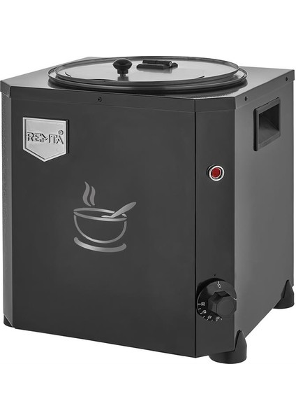 Siyah Jumbo Çorba Isıtıcı 9 Lt