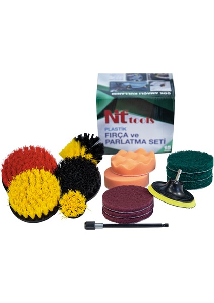 Nt Tools NTF24 15 Parça Plastik Matkap Fırça Seti