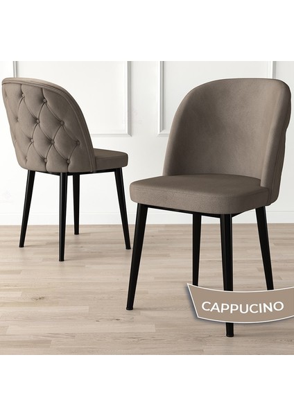 Concept Jae Serisi Açılabilir 80X132 Siyah Mermer Desen Mutfak Masası Takımı ve 6 Sandalye modelleri