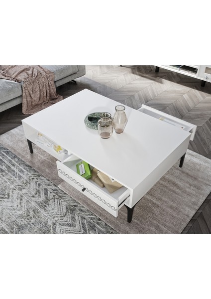 Trio White Orta Sehpa
