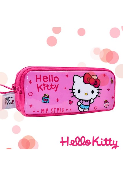 Hello Kitty Lisanslı 2 Bölmeli Kalemlik (2229)