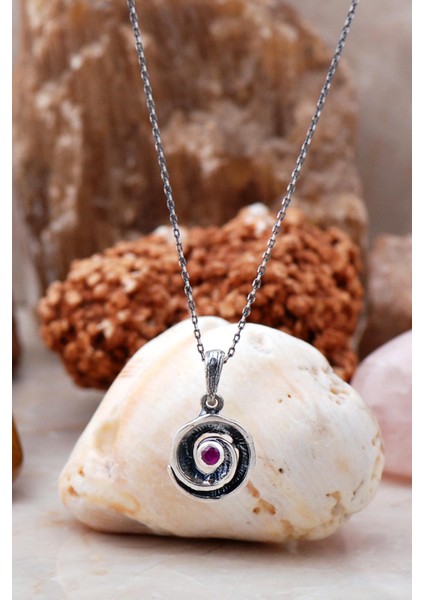 Çekiç Dövme Tasarım Gümüş Kolye 6505