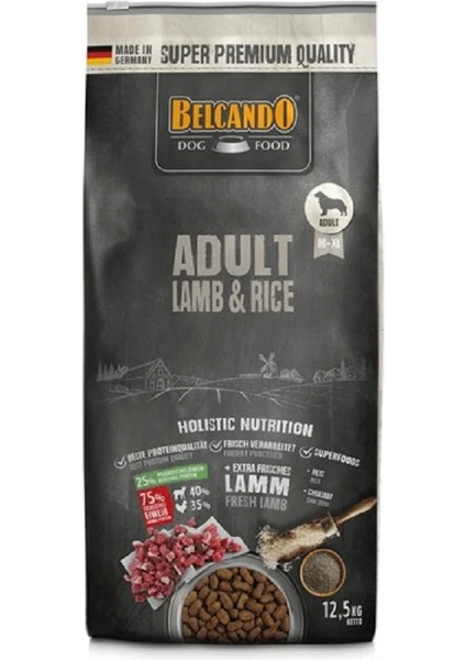 Adult Lamb & rice 12.5 kg – Yetişkin Köpekler Için Kuzu Etli ve Pirinçli Kuru Mama