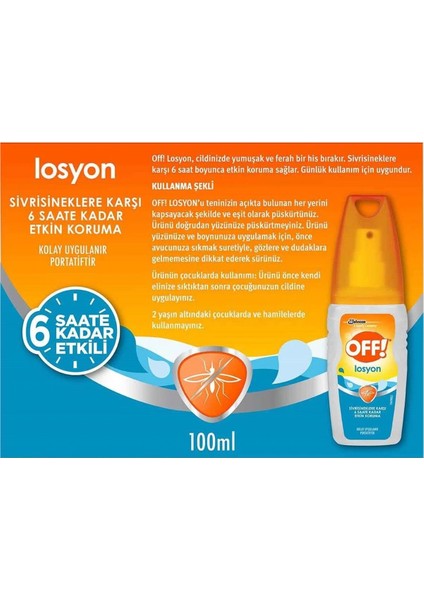 Off Aqua Sinek Kovar Losyon 100 ml Sprey 12'li Set