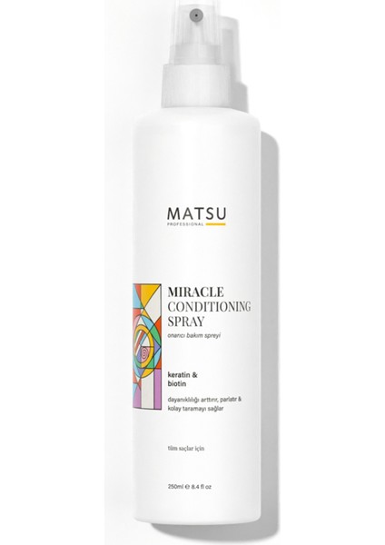 Miracle Keratin Içeren Onarıcı Saç Bakım Spreyi 250 ml