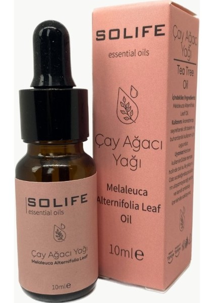 Aromaterapi Çay Ağacı Yağı Uçucu Buhurdanlık Cilt Bakım Yağı 10 Ml