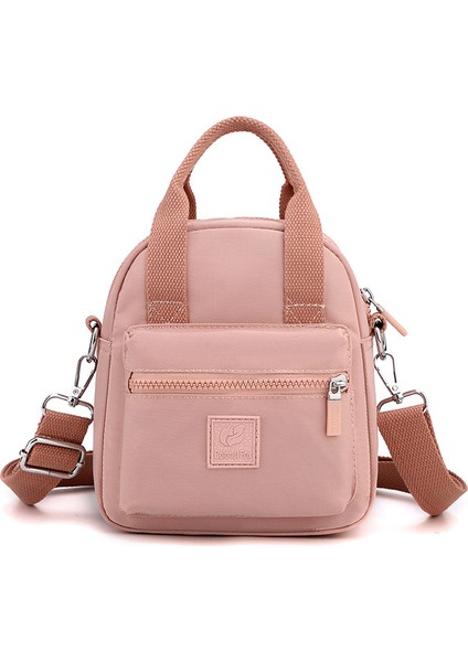 Moda Trendi Omuz Çantası Suya Dayanıklı Naylon Messenger Çanta Rahat Çok Yönlü Cep Telefonu Sırt Çantası (Yurt Dışından)